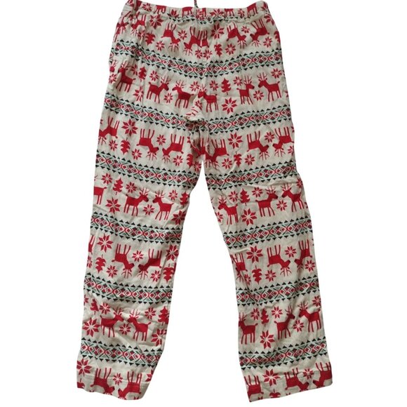 Hanna Andersson Adults Reindeer Flannel Pajama Pants M 100% Cotton Flannel PJs - Picture 7 of 8
